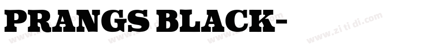 Prangs Black字体转换